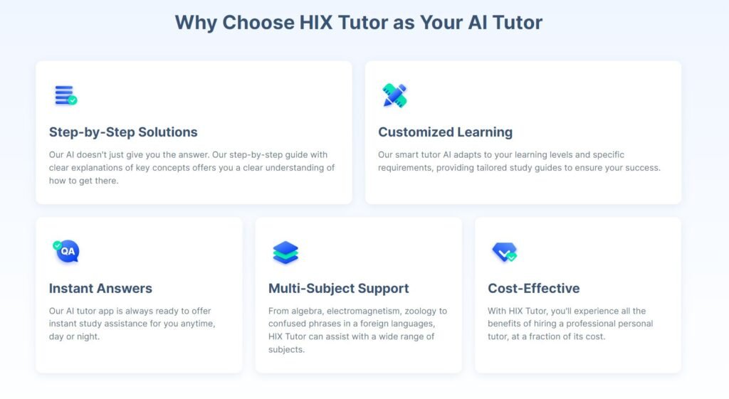 How AI Tutor Revolutionized the Way We Learn 3 HIX Tutor