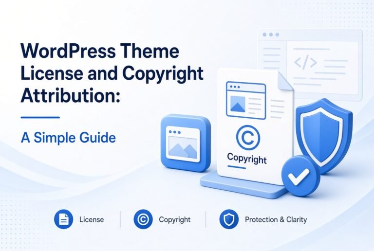 WordPress Theme License and Copyright Attribution: A Simple Guide 1 WordPress Theme License and Copyright Attribution: A Simple Guide