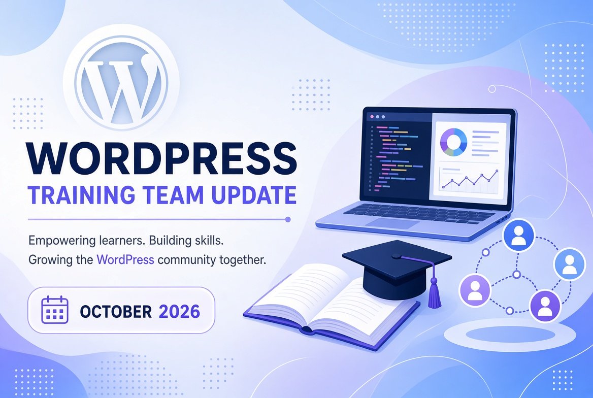 WordPress Training Team Update